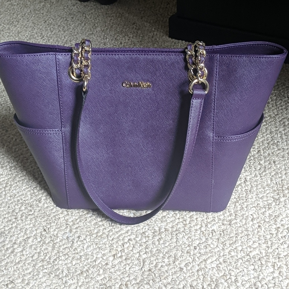 Purple Altered Calvin Klein Bag